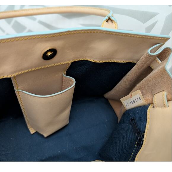 Dooney & Bourke Vintage Y2K Crayon Heart Mini Tassel Tote Satchel Italy - Picture 14 of 16